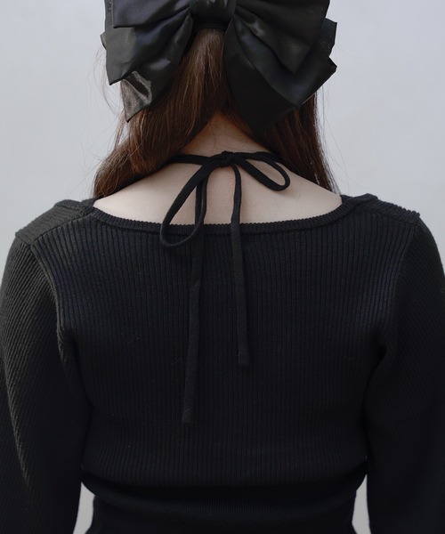 ハシゴレースアンサンブルニット ハシゴレースアンサンブルニット（カーディガン/ボレロ）｜Pal