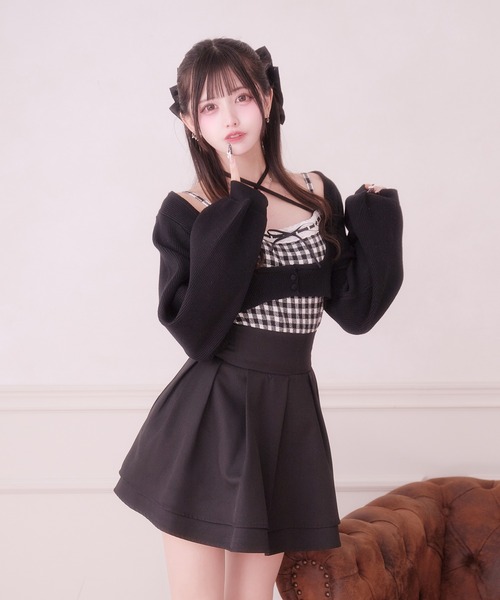 ハシゴレースアンサンブルニット（ニット/セーター）｜Pal elfy（パル