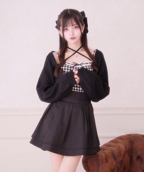 完売品✨️ハシゴレースアンサンブルニット Pal elfy ハシゴレースアンサンブルニット（ニット/セーター）｜Pal elfy（パル