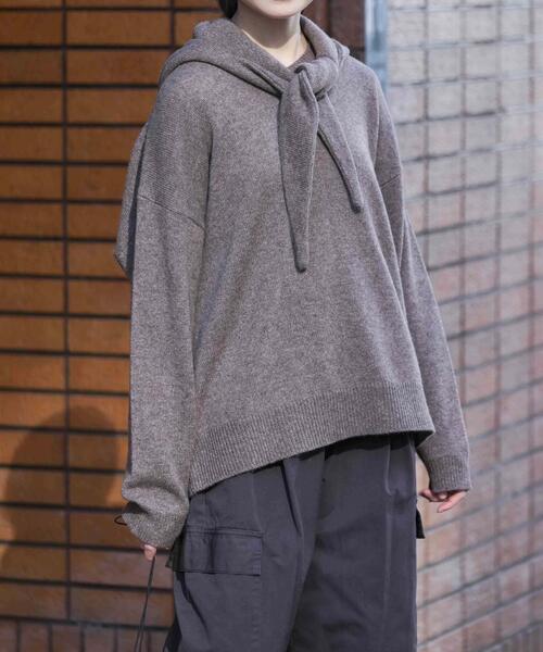 ヤクウールフードマフラー（マフラー）｜かぐれ（カグレ）の