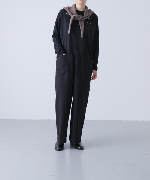 かぐれ（カグレ）の「ヤクウールフードマフラー（マフラー・レディース・モカ/チャコールグレー・FREE）」の6枚目の写真