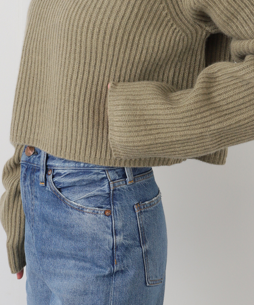 INSCRIRE（アンスクリア）の「【INSCRIRE /アンスクリア】Rib Short Length P/O：ニット（ニット/セーター・レディース・ベージュ・FREE）」の8枚目の写真