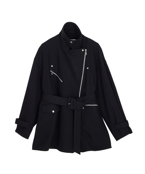 Ameri（アメリ）の「WOOL RIDERS COAT（ピーコート・レディース・アイボリー/ブラック・FREE）」の19枚目の写真