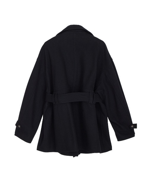 Ameri（アメリ）の「WOOL RIDERS COAT（ピーコート・レディース・アイボリー/ブラック・FREE）」の17枚目の写真