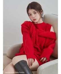 SNIDEL | ディフォメーションニットプルオーバー(ニット/セーター)