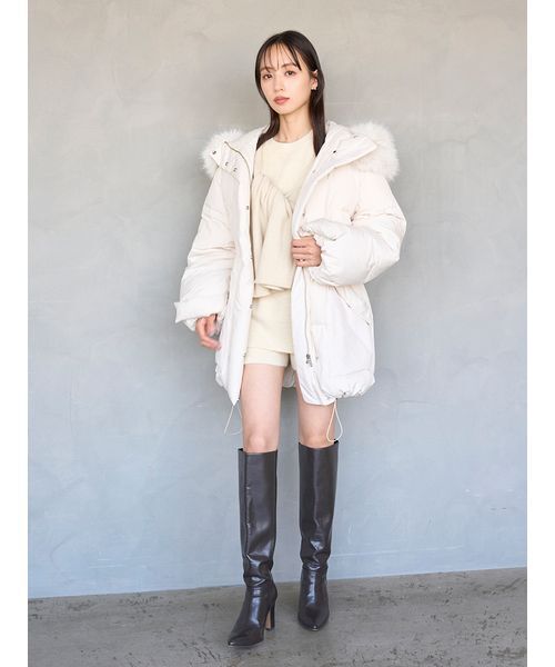 SNIDEL（スナイデル）の「ディフォメーションニットプルオーバー（ニット/セーター・レディース・アイボリー/グレー/レッド・F）」の19枚目の写真