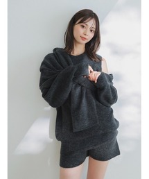 ペプラムアシメニットプルオーバー（ニット/セーター）｜SNIDEL