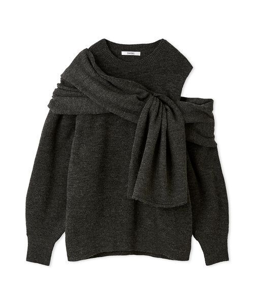 SNIDEL（スナイデル）の「ディフォメーションニットプルオーバー（ニット/セーター・レディース・アイボリー/グレー/レッド・F）」の21枚目の写真