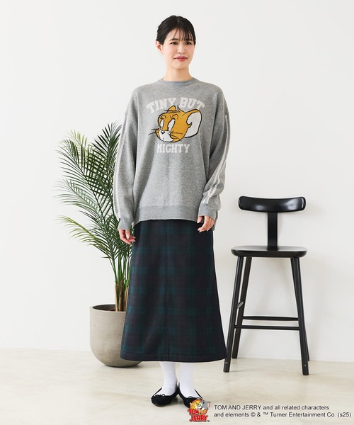 Tom&Jerry(トムアンドジェリー)の「【TOM&JERRY/トムとジェリー】ジャガードニット(ニット/セーター・レディース・ワイン/ブルー/オフホワイト/グレー/ベージュ/ネイビー・LARGE/MEDIUM)」の15枚目の写真