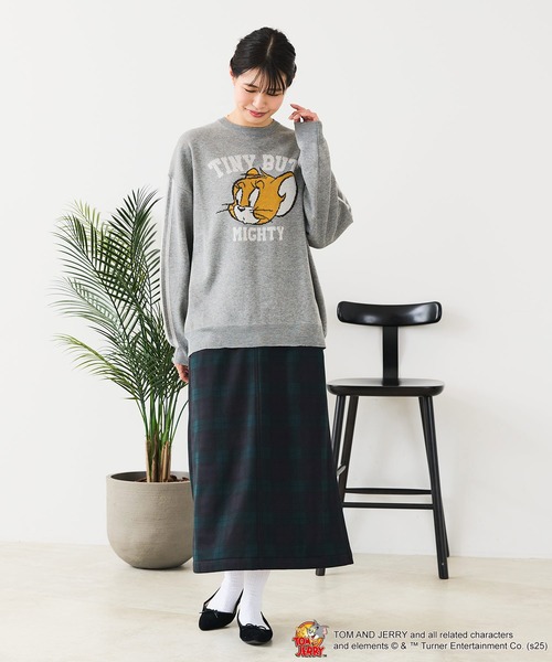 Tom&Jerry(トムアンドジェリー)の「【TOM&JERRY/トムとジェリー】ジャガードニット(ニット/セーター・レディース・ワイン/ブルー/オフホワイト/グレー/ベージュ/ネイビー・LARGE/MEDIUM)」の16枚目の写真