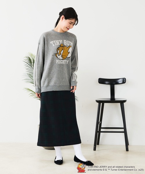 Tom&Jerry(トムアンドジェリー)の「【TOM&JERRY/トムとジェリー】ジャガードニット(ニット/セーター・レディース・ワイン/ブルー/オフホワイト/グレー/ベージュ/ネイビー・LARGE/MEDIUM)」の17枚目の写真