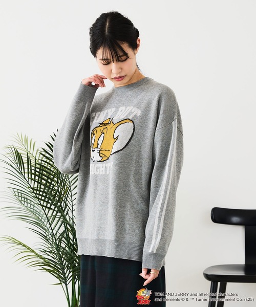 Tom&Jerry(トムアンドジェリー)の「【TOM&JERRY/トムとジェリー】ジャガードニット(ニット/セーター・レディース・ワイン/ブルー/オフホワイト/グレー/ベージュ/ネイビー・LARGE/MEDIUM)」の20枚目の写真