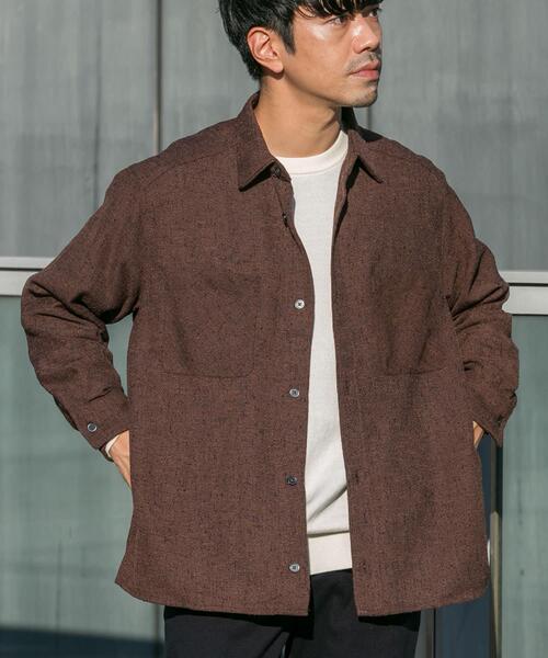 セール】ツイードサイドポケットシャツ（シャツ/ブラウス）｜URBAN