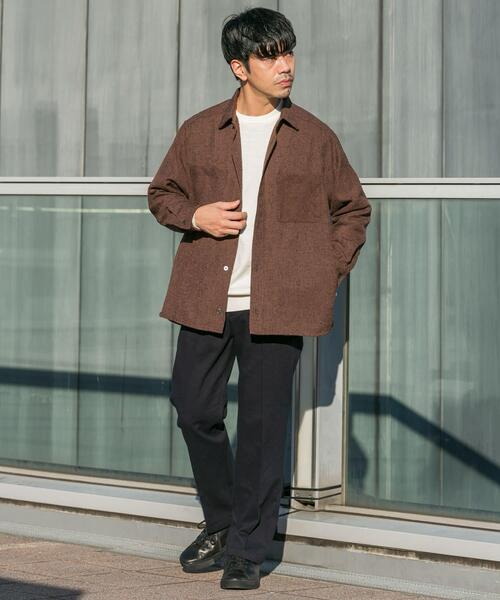 URBAN RESEARCH ROSSO MEN(アーバンリサーチロッソメン)の「ツイードサイドポケットシャツ(シャツ/ブラウス・メンズ・ブラウン/ブラック・LARGE/MEDIUM)」の5枚目の写真