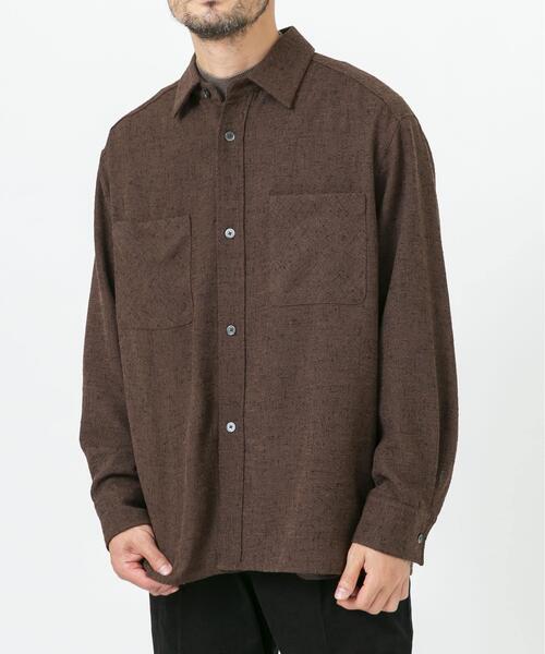 URBAN RESEARCH ROSSO MEN(アーバンリサーチロッソメン)の「ツイードサイドポケットシャツ(シャツ/ブラウス・メンズ・ブラウン/ブラック・LARGE/MEDIUM)」の7枚目の写真