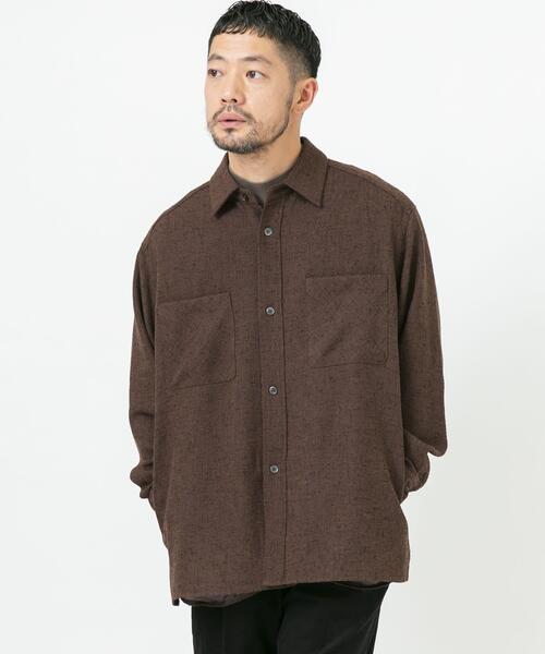 URBAN RESEARCH ROSSO MEN(アーバンリサーチロッソメン)の「ツイードサイドポケットシャツ(シャツ/ブラウス・メンズ・ブラウン/ブラック・LARGE/MEDIUM)」の8枚目の写真