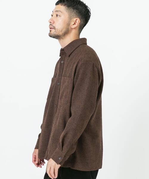 URBAN RESEARCH ROSSO MEN(アーバンリサーチロッソメン)の「ツイードサイドポケットシャツ(シャツ/ブラウス・メンズ・ブラウン/ブラック・LARGE/MEDIUM)」の9枚目の写真