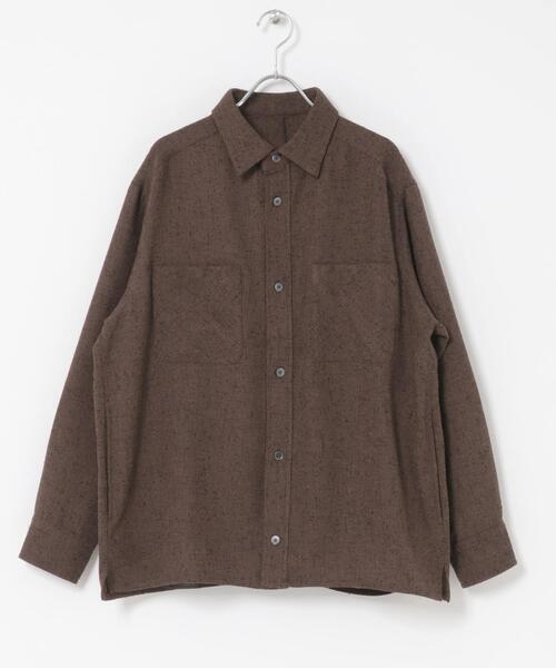 URBAN RESEARCH ROSSO MEN(アーバンリサーチロッソメン)の「ツイードサイドポケットシャツ(シャツ/ブラウス・メンズ・ブラウン/ブラック・LARGE/MEDIUM)」の13枚目の写真
