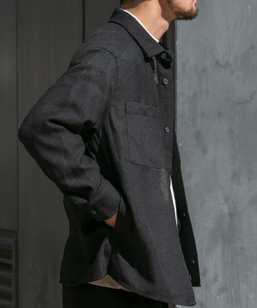URBAN RESEARCH ROSSO MEN(アーバンリサーチロッソメン)の「ツイードサイドポケットシャツ(シャツ/ブラウス・メンズ・ブラウン/ブラック・LARGE/MEDIUM)」の17枚目の写真