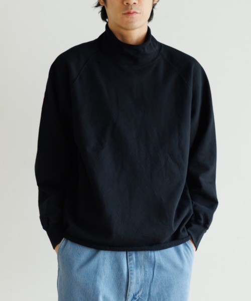WALLA WALLA SPORT(ワラワラスポーツ)の「WALLA WALLA 13oz ROLL NECK TURTLE(スウェット・メンズ・インディゴブルー/ブラック/ヘザーグレー・S/M/L)」の2枚目の写真