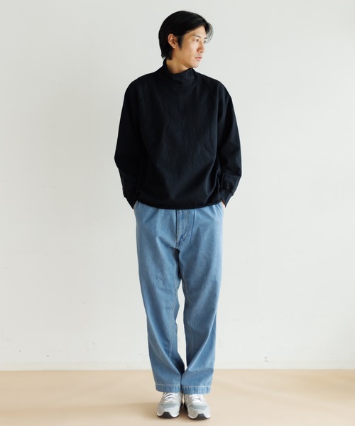 WALLA WALLA SPORT(ワラワラスポーツ)の「WALLA WALLA 13oz ROLL NECK TURTLE(スウェット・メンズ・インディゴブルー/ブラック/ヘザーグレー・S/M/L)」の13枚目の写真