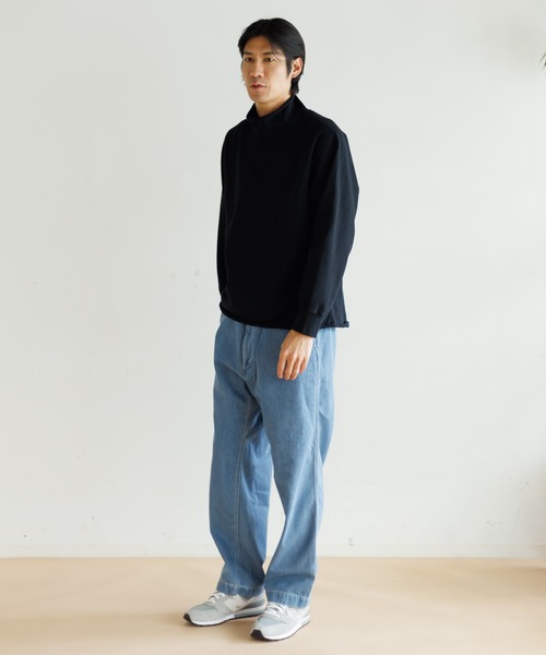 WALLA WALLA SPORT(ワラワラスポーツ)の「WALLA WALLA 13oz ROLL NECK TURTLE(スウェット・メンズ・インディゴブルー/ブラック/ヘザーグレー・S/M/L)」の14枚目の写真