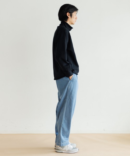 WALLA WALLA SPORT(ワラワラスポーツ)の「WALLA WALLA 13oz ROLL NECK TURTLE(スウェット・メンズ・インディゴブルー/ブラック/ヘザーグレー・S/M/L)」の17枚目の写真