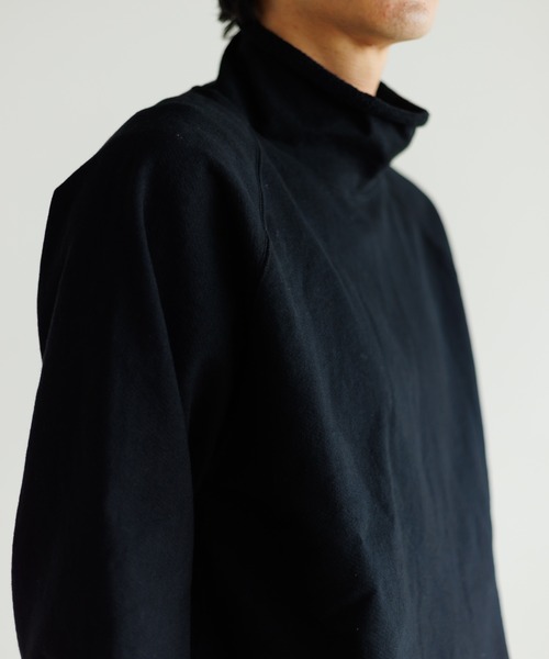 WALLA WALLA SPORT(ワラワラスポーツ)の「WALLA WALLA 13oz ROLL NECK TURTLE(スウェット・メンズ・インディゴブルー/ブラック/ヘザーグレー・S/M/L)」の10枚目の写真