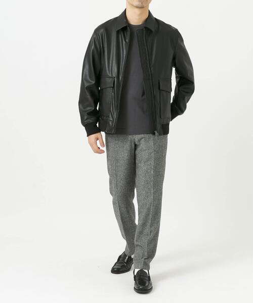 URBAN RESEARCH ROSSO MEN（アーバンリサーチロッソメン）の「『XLサイズあり』ビーガンファブリックジップブルゾン（ブルゾン・メンズ・ブラック・LARGE/X-LARGE/MEDIUM）」の9枚目の写真