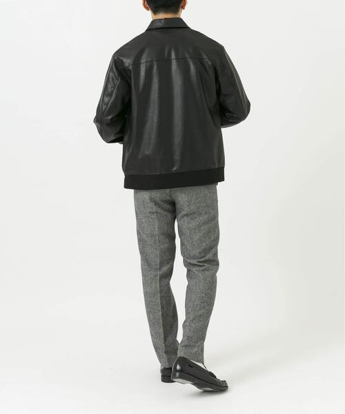 セール】『XLサイズあり』ビーガンファブリックジップブルゾン