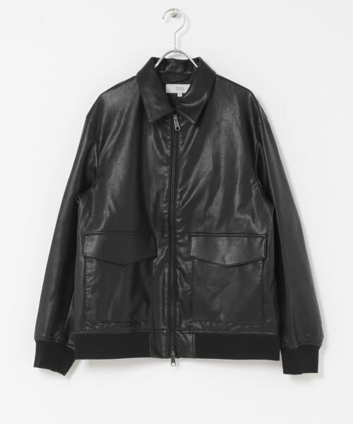 URBAN RESEARCH ROSSO MEN（アーバンリサーチロッソメン）の「『XLサイズあり』ビーガンファブリックジップブルゾン（ブルゾン・メンズ・ブラック・LARGE/X-LARGE/MEDIUM）」の13枚目の写真