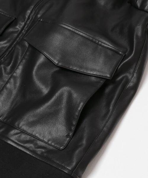 URBAN RESEARCH ROSSO MEN（アーバンリサーチロッソメン）の「『XLサイズあり』ビーガンファブリックジップブルゾン（ブルゾン・メンズ・ブラック・LARGE/X-LARGE/MEDIUM）」の14枚目の写真