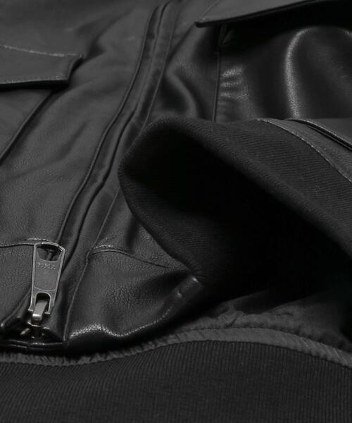 URBAN RESEARCH ROSSO MEN（アーバンリサーチロッソメン）の「『XLサイズあり』ビーガンファブリックジップブルゾン（ブルゾン・メンズ・ブラック・LARGE/X-LARGE/MEDIUM）」の17枚目の写真