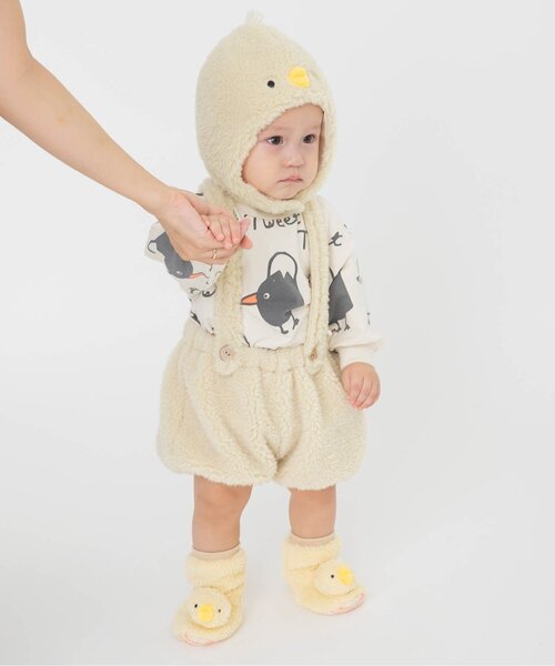 BREEZE(ブリーズ)の「FUN!FAN!アニマル 総柄ボディオール(ロンパース・キッズ・アイボリー/ブルー・70/80)」の10枚目の写真