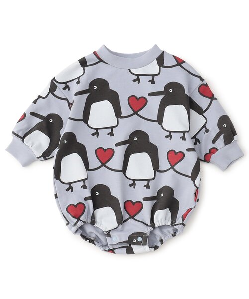 BREEZE(ブリーズ)の「FUN!FAN!アニマル 総柄ボディオール(ロンパース・キッズ・アイボリー/ブルー・70/80)」の13枚目の写真