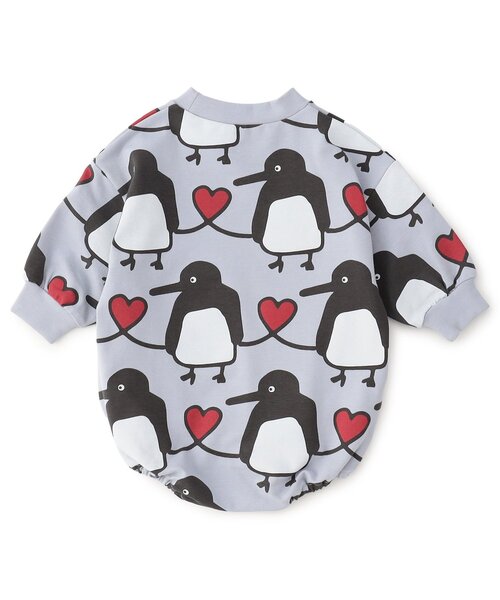 BREEZE(ブリーズ)の「FUN!FAN!アニマル 総柄ボディオール(ロンパース・キッズ・アイボリー/ブルー・70/80)」の15枚目の写真