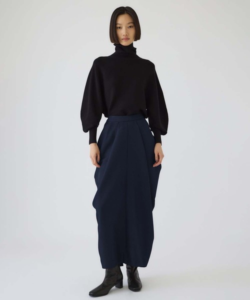 RIM.ARK(リムアーク)の「【RIM.ARK/リムアーク】Dolman wide washable knit/ドルマンワイドウォッシャブルニット(ニット/セーター・レディース・グレー/ブラック/ライトブルー・36)」の16枚目の写真
