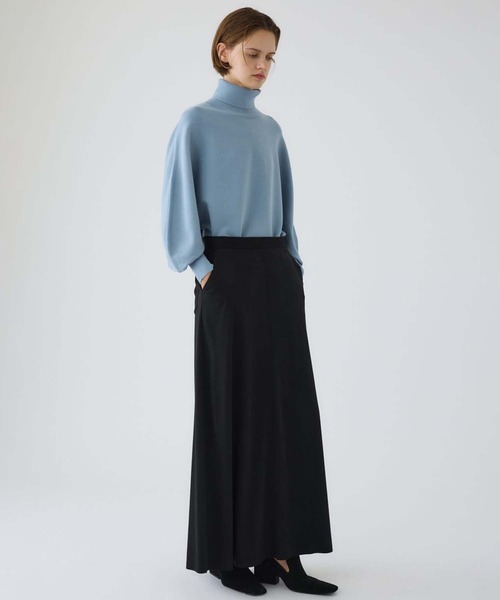 RIM.ARK(リムアーク)の「【RIM.ARK/リムアーク】Dolman wide washable knit/ドルマンワイドウォッシャブルニット(ニット/セーター・レディース・グレー/ブラック/ライトブルー・36)」の6枚目の写真