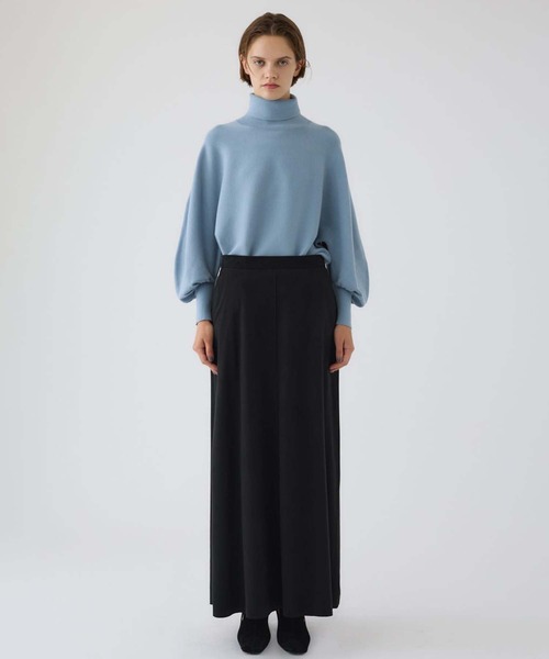 RIM.ARK(リムアーク)の「【RIM.ARK/リムアーク】Dolman wide washable knit/ドルマンワイドウォッシャブルニット(ニット/セーター・レディース・グレー/ブラック/ライトブルー・36)」の4枚目の写真