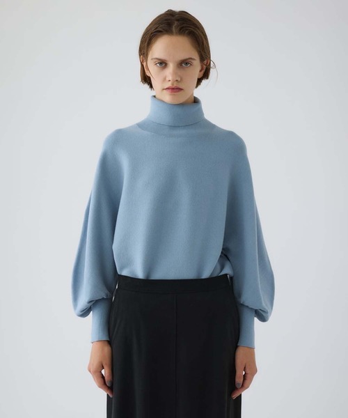 RIM.ARK(リムアーク)の「【RIM.ARK/リムアーク】Dolman wide washable knit/ドルマンワイドウォッシャブルニット(ニット/セーター・レディース・グレー/ブラック/ライトブルー・36)」の10枚目の写真