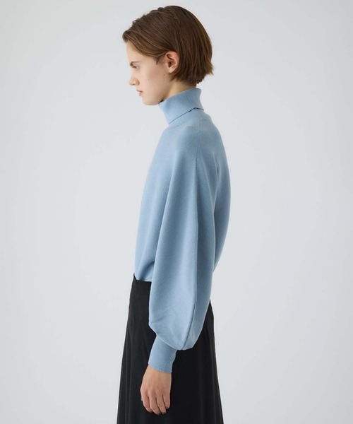 RIM.ARK(リムアーク)の「【RIM.ARK/リムアーク】Dolman wide washable knit/ドルマンワイドウォッシャブルニット(ニット/セーター・レディース・グレー/ブラック/ライトブルー・36)」の11枚目の写真