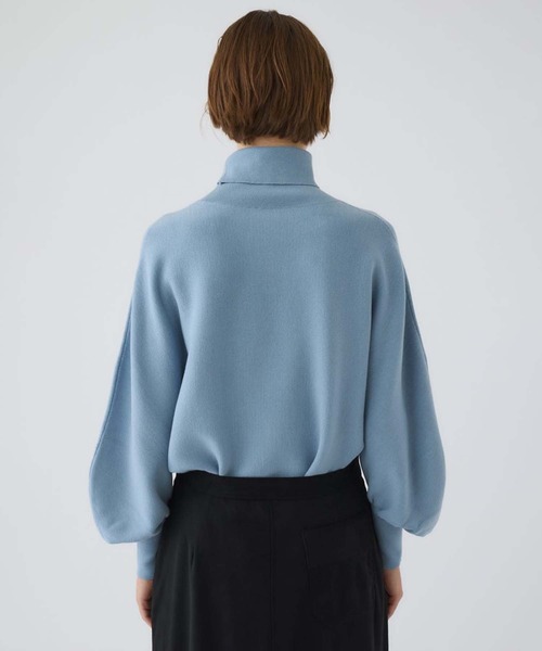 RIM.ARK(リムアーク)の「【RIM.ARK/リムアーク】Dolman wide washable knit/ドルマンワイドウォッシャブルニット(ニット/セーター・レディース・グレー/ブラック/ライトブルー・36)」の12枚目の写真