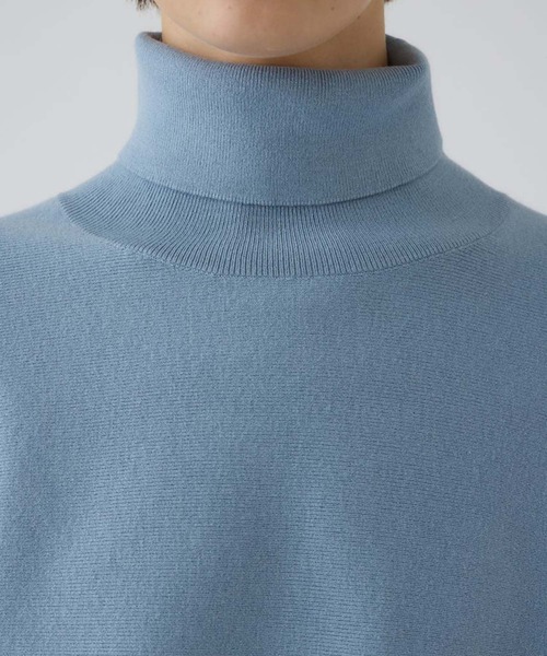 RIM.ARK(リムアーク)の「【RIM.ARK/リムアーク】Dolman wide washable knit/ドルマンワイドウォッシャブルニット(ニット/セーター・レディース・グレー/ブラック/ライトブルー・36)」の13枚目の写真