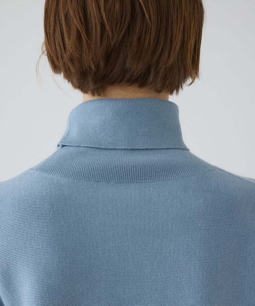 RIM.ARK(リムアーク)の「【RIM.ARK/リムアーク】Dolman wide washable knit/ドルマンワイドウォッシャブルニット(ニット/セーター・レディース・グレー/ブラック/ライトブルー・36)」の15枚目の写真