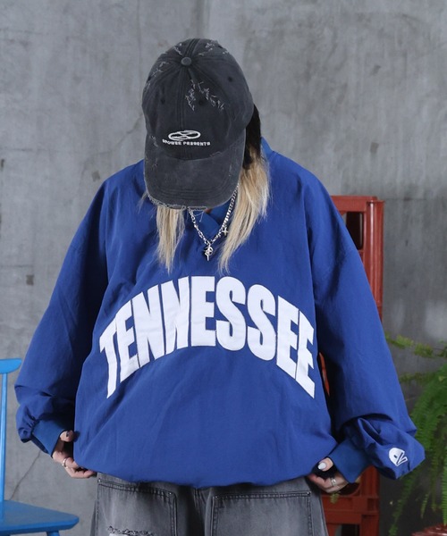 AW Vネック ロゴ ナイロンスウェット メンズ レディース ユニセックス 【ILL'S】