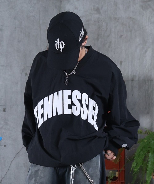 セール】AW Vネック ロゴ ナイロンスウェット メンズ レディース ユニ