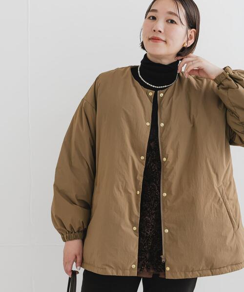 F by ROSSO（エフバイロッソ）の「F by ROSSO　撥水ライトダウンジャケット（ダウンジャケット/コート・レディース・ブラック/ベージュ系その他・FREE）」の2枚目の写真