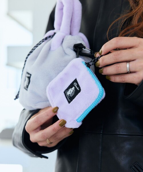 COBMASTER(コブマスター)の「Cobmaster/コブマスター 別注Fluffy L zip wallet フラッフィー Lジップ ウォレット(財布・レディース・ブラック/グリーン/ピンク/ラベンダー/ベージュ・ONE SIZE)」の4枚目の写真