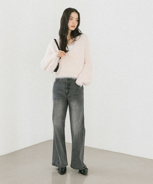 Heather(ヘザー)の「ドットボストンBAG 607266(ボストンバッグ・レディース・オフホワイト/ブラック・ONE SIZE)」の4枚目の写真