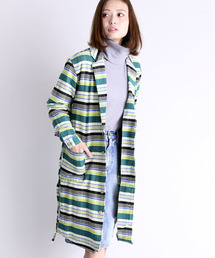 Denime | チェックヘビネルガウン(その他アウター)